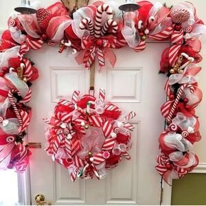 Christmas set garland and wreath